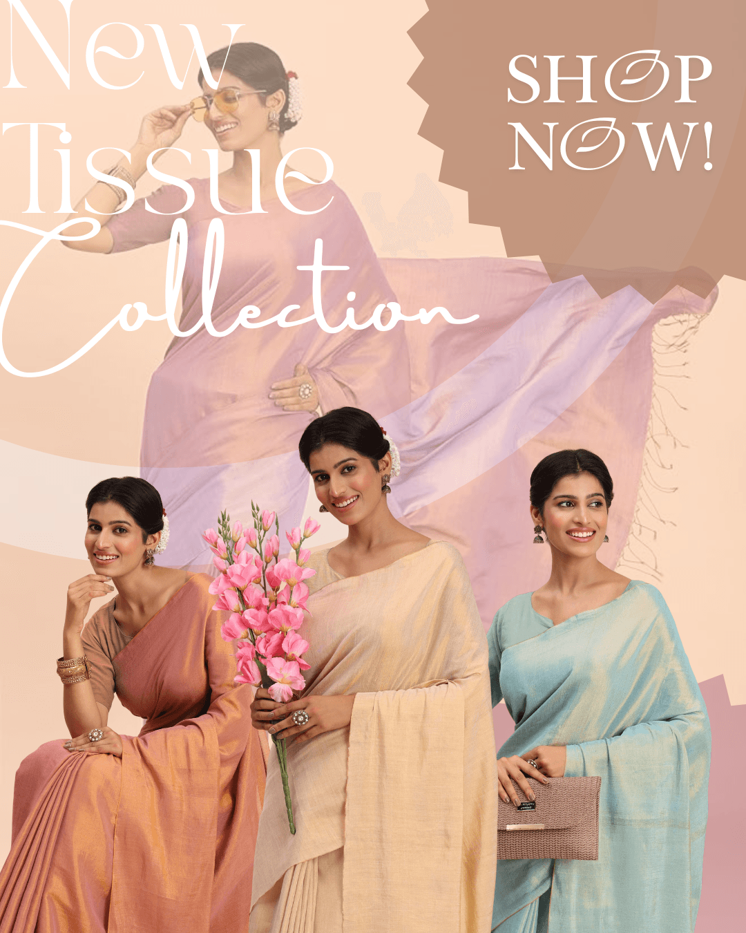Tissue Sarees