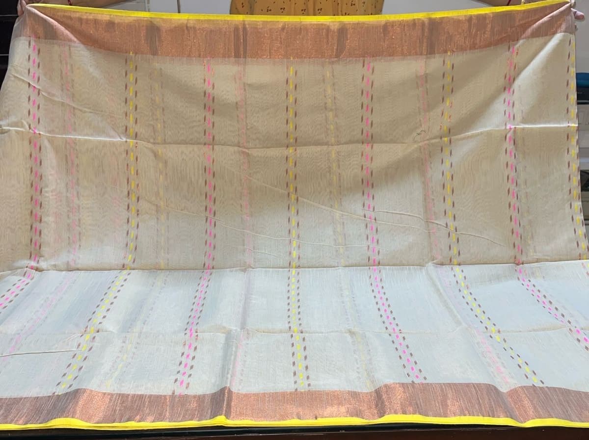 Handloom Jamdani Saree with Blouse Piece 3
