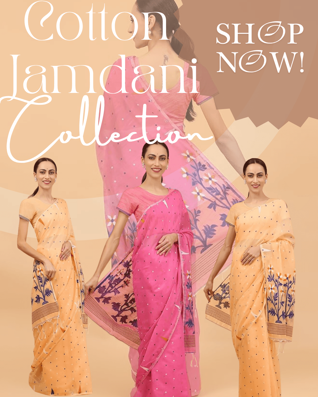 Cotton Jamdani Sarees